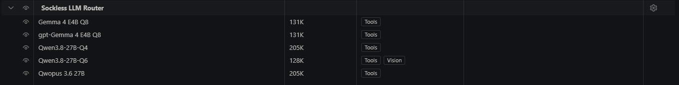 Copilot model picker listing router presets