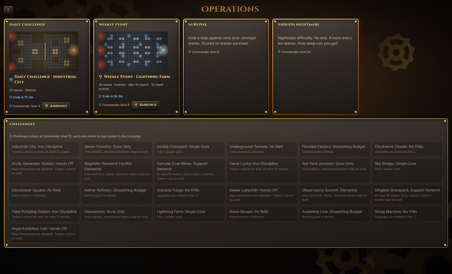 Operations & Replayability