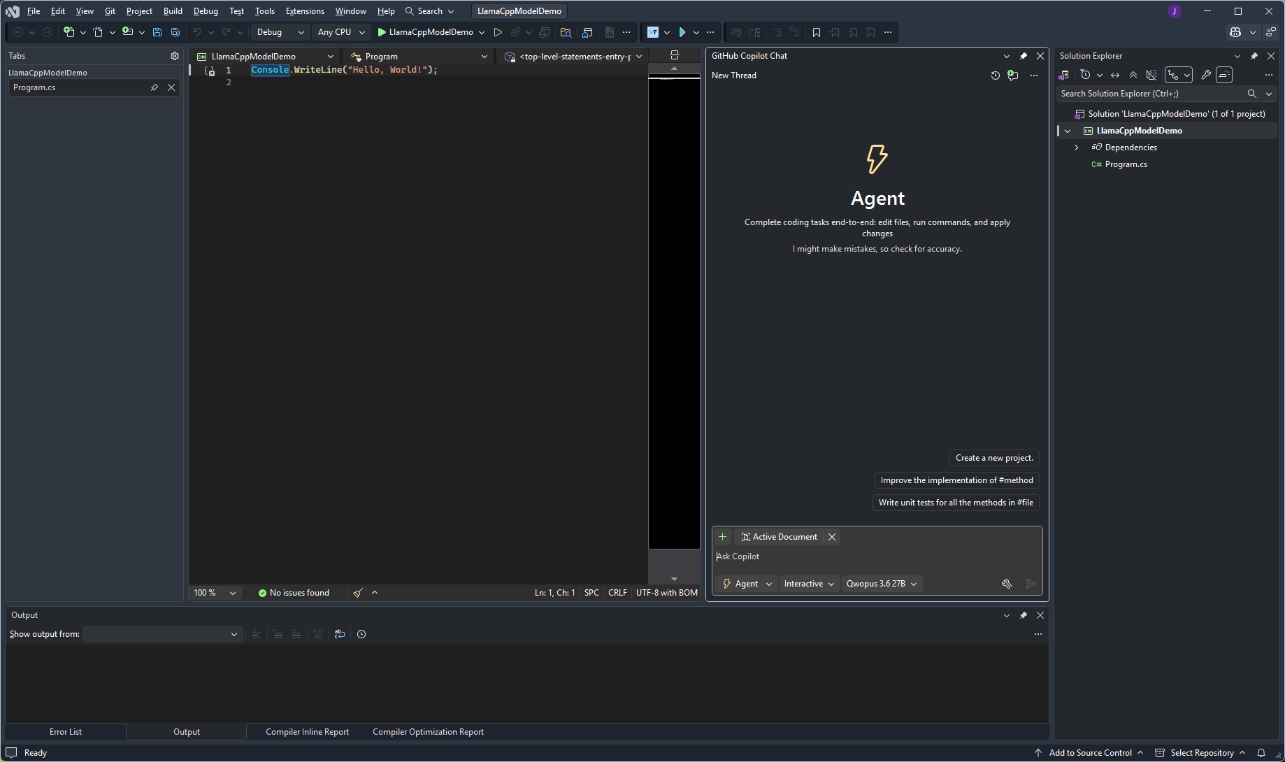 Qwopus 3.6 27B selected as the active model in Copilot Chat