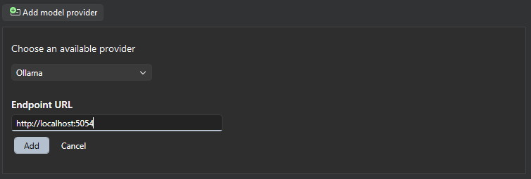 Endpoint URL field changed to the LLM Router routing API address
